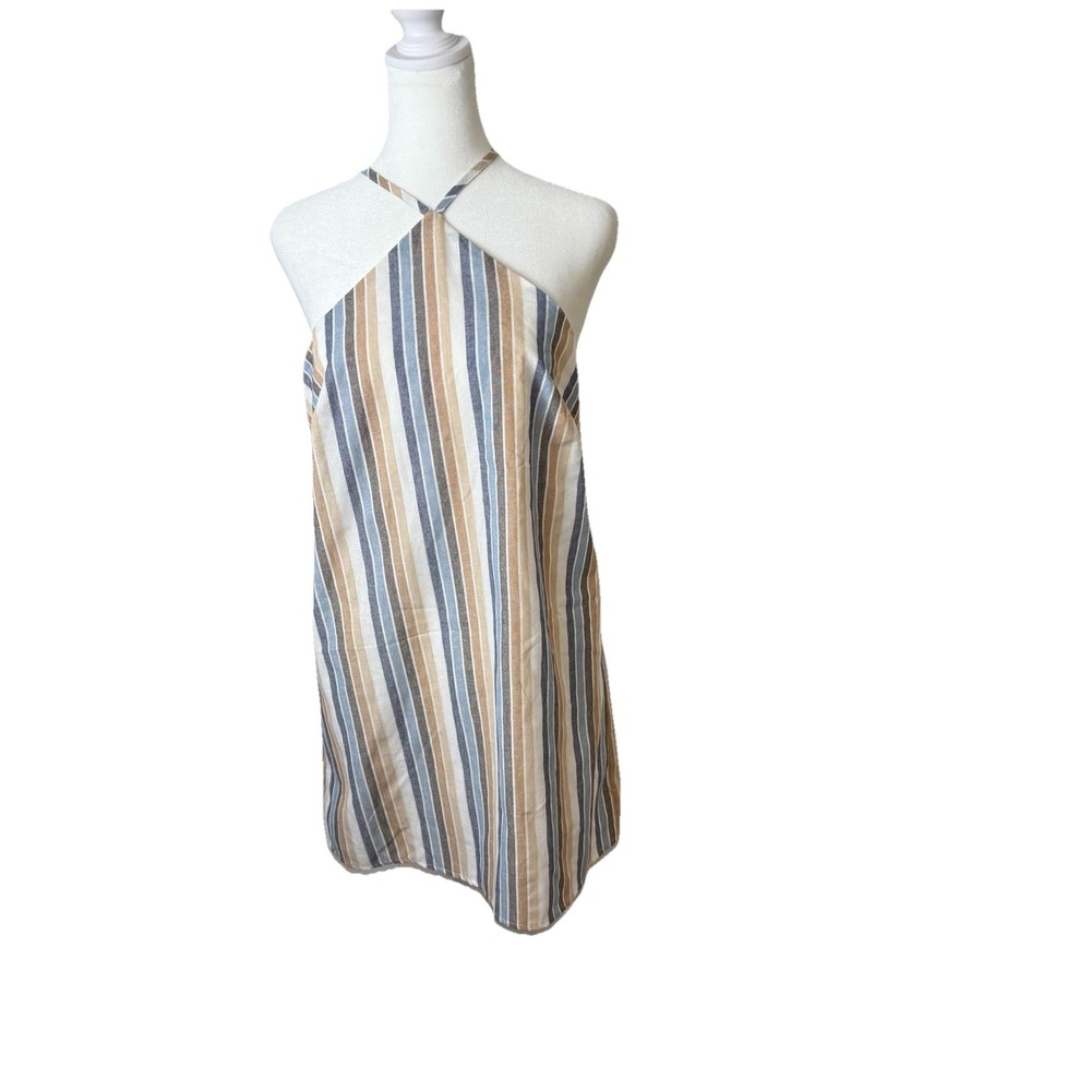 NWT LE LIS Collection Striped Mini Dress Sleeveless Women's Sz S Coastal Vacay